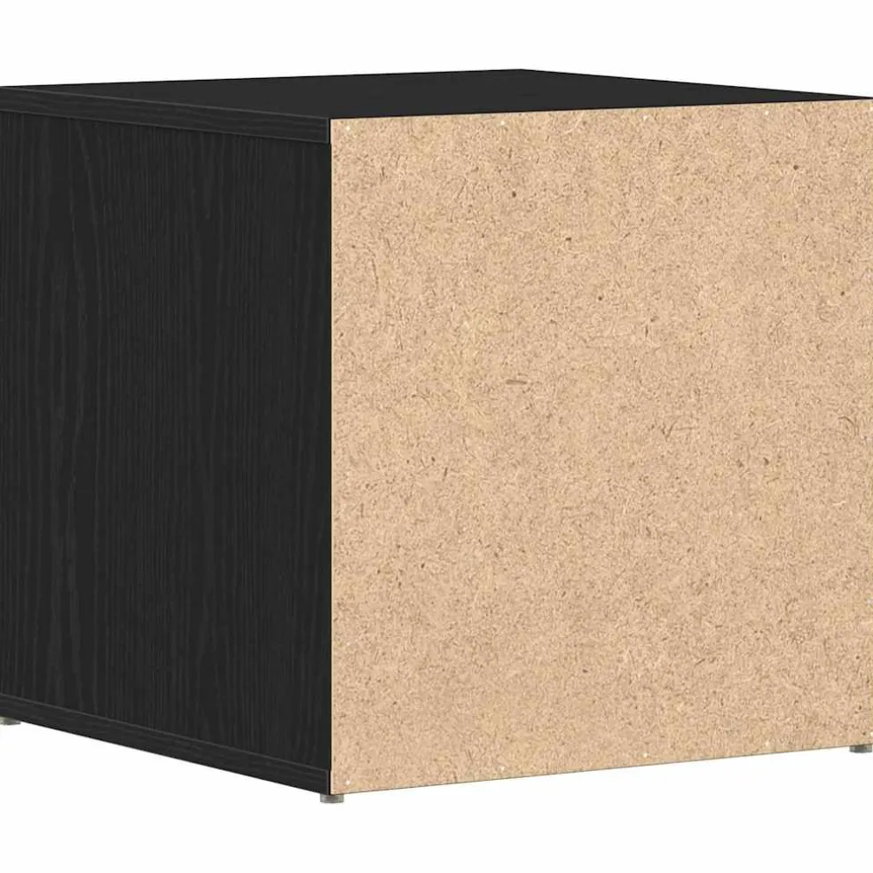 vidaXL Ladekast Zwart Eiken 40,5 x 40 x 40 cm Bewerkt hout