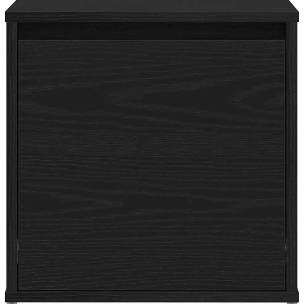 vidaXL Ladekast Zwart Eiken 40,5 x 40 x 40 cm Bewerkt hout