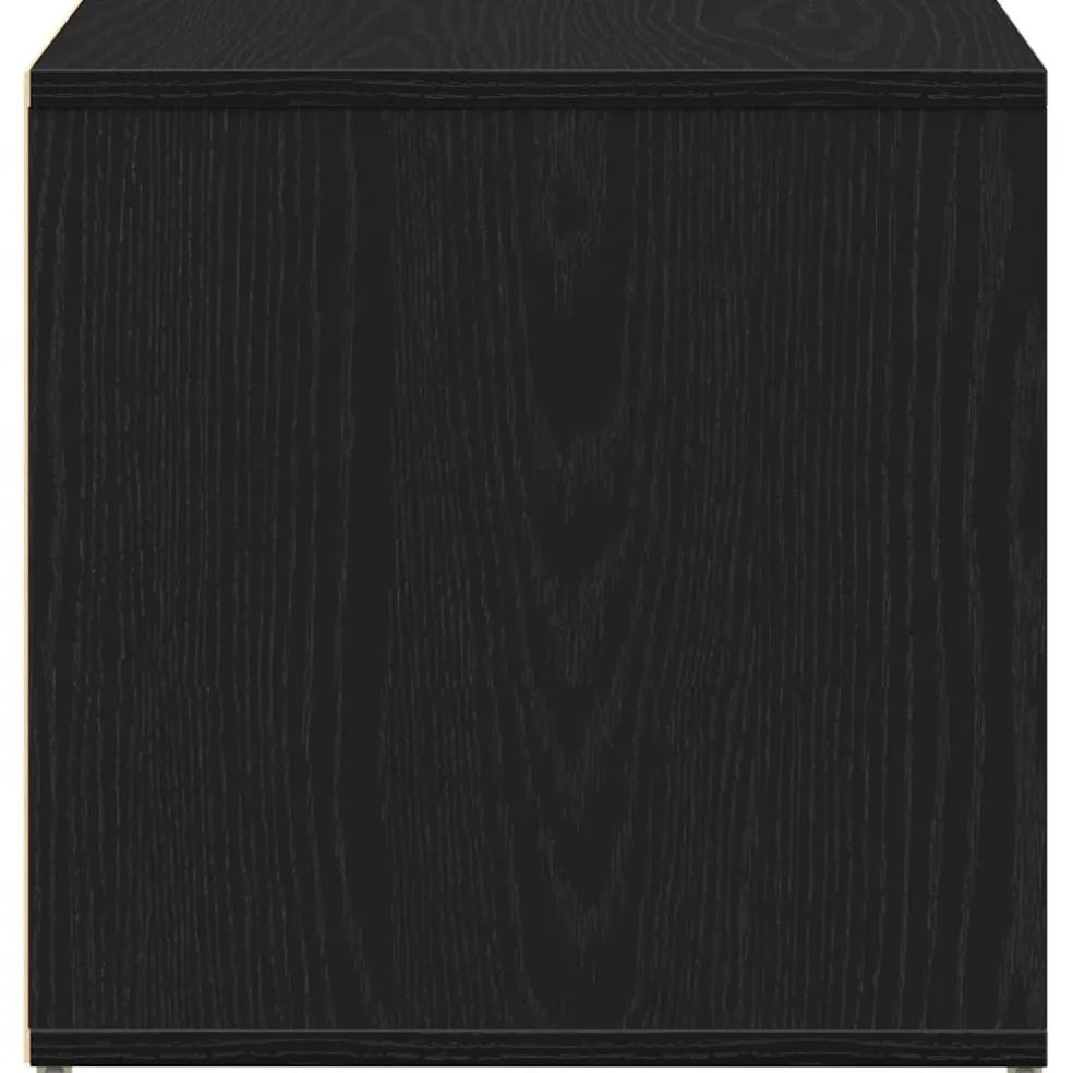 vidaXL Ladekast Zwart Eiken 40,5 x 40 x 40 cm Bewerkt hout