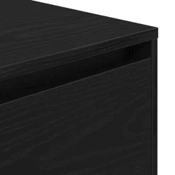 vidaXL Ladekast Zwart Eiken 40,5 x 40 x 40 cm Bewerkt hout
