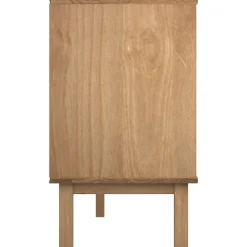 vidaXL Ladenkast OTTA Zwart 111 x 43 x 73,5 cm Massief grenenhout