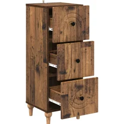 vidaXL Ladenkast 33 x 34,5 x 90 cm Bewerkt hout Oud hout