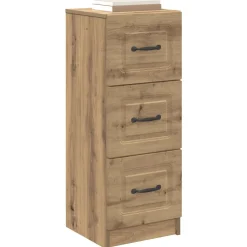 vidaXL Ladenkast 33 x 34,5 x 87 cm Bewerkt hout Artisanaal eiken