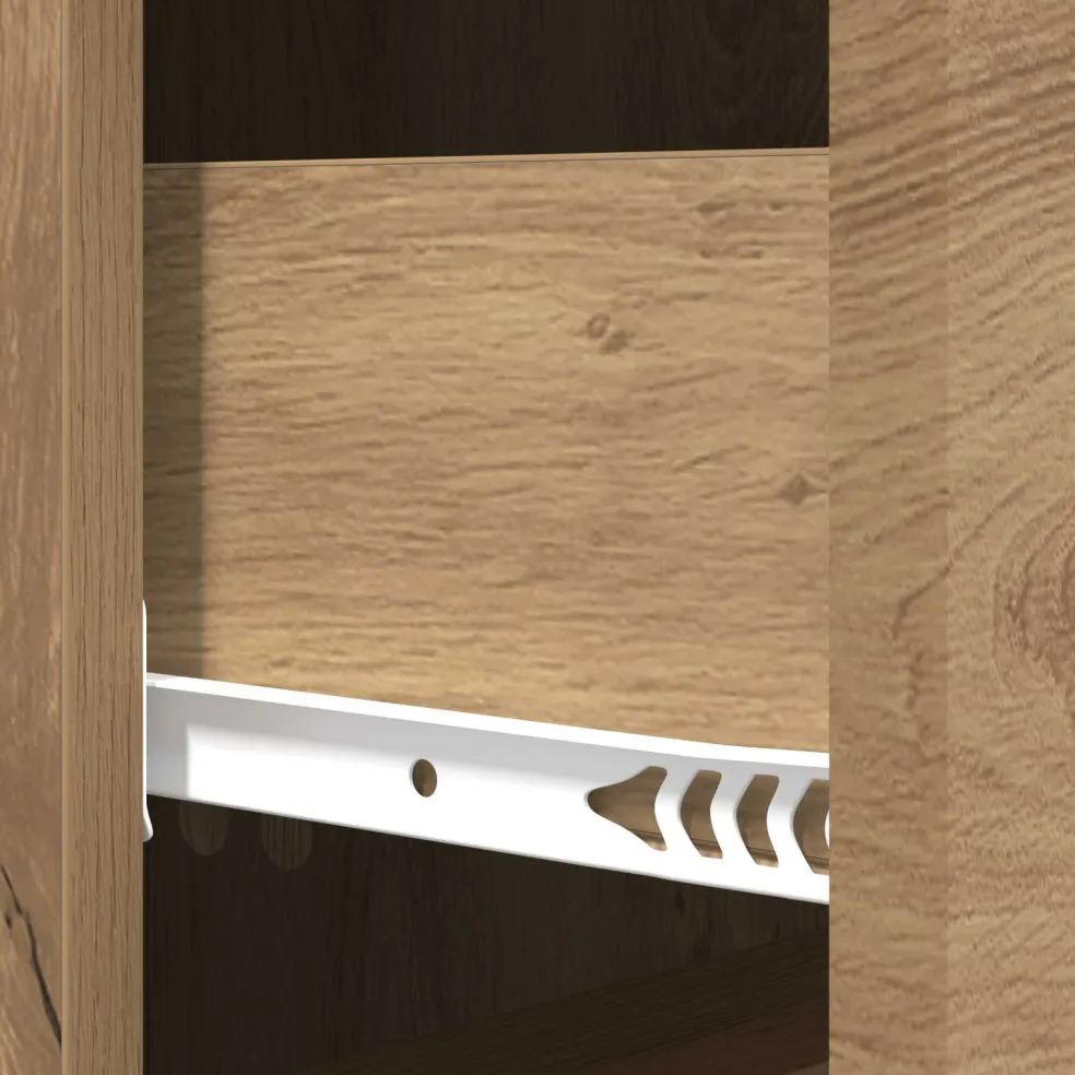 vidaXL Ladenkast 33 x 34,5 x 87 cm Bewerkt hout Artisanaal eiken