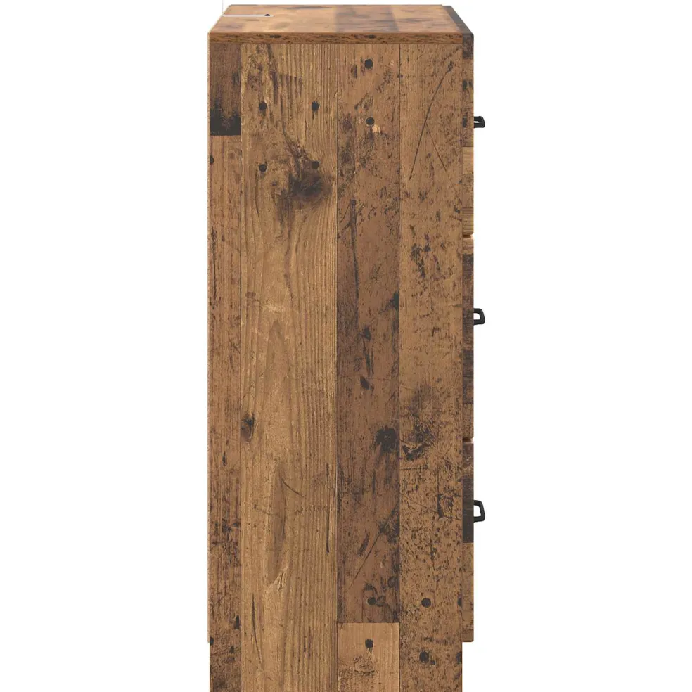 vidaXL Ladenkast 66 x 34,5 x 87 cm Bewerkt hout Oud hout