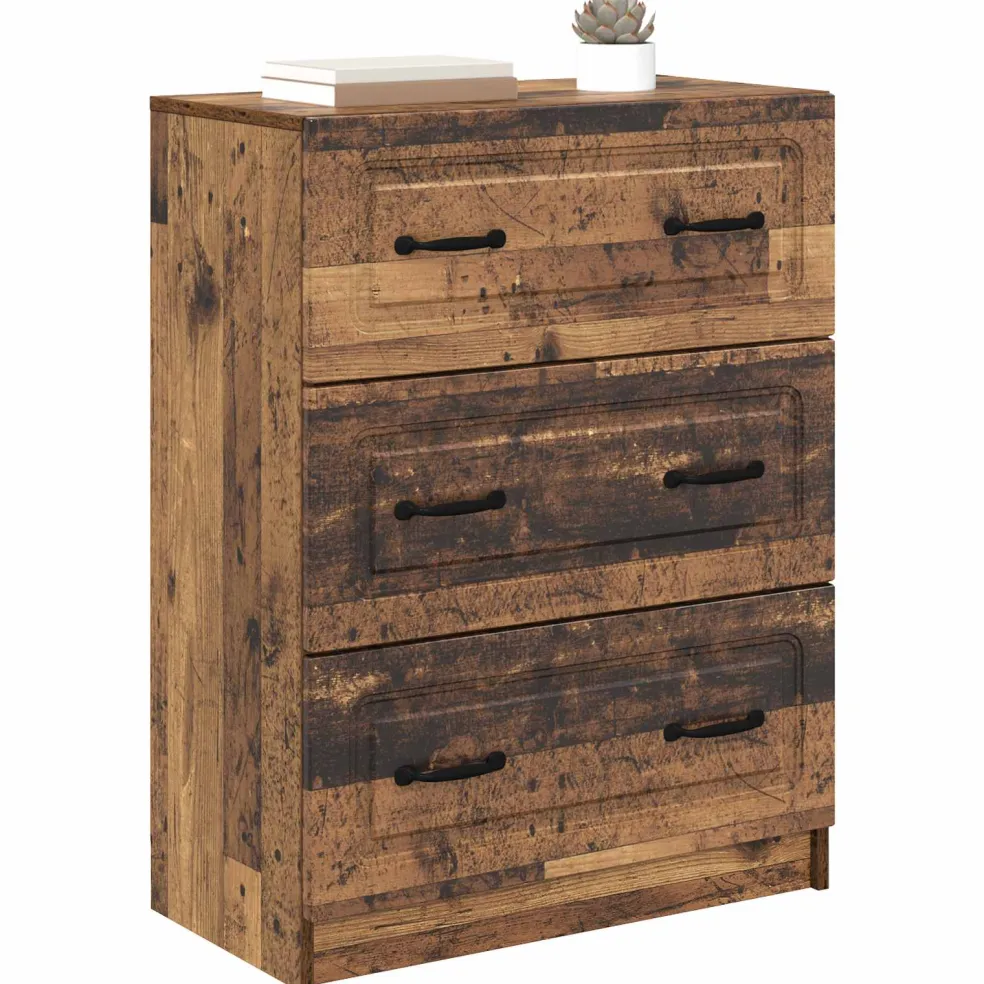 vidaXL Ladenkast 66 x 34,5 x 87 cm Bewerkt hout Oud hout