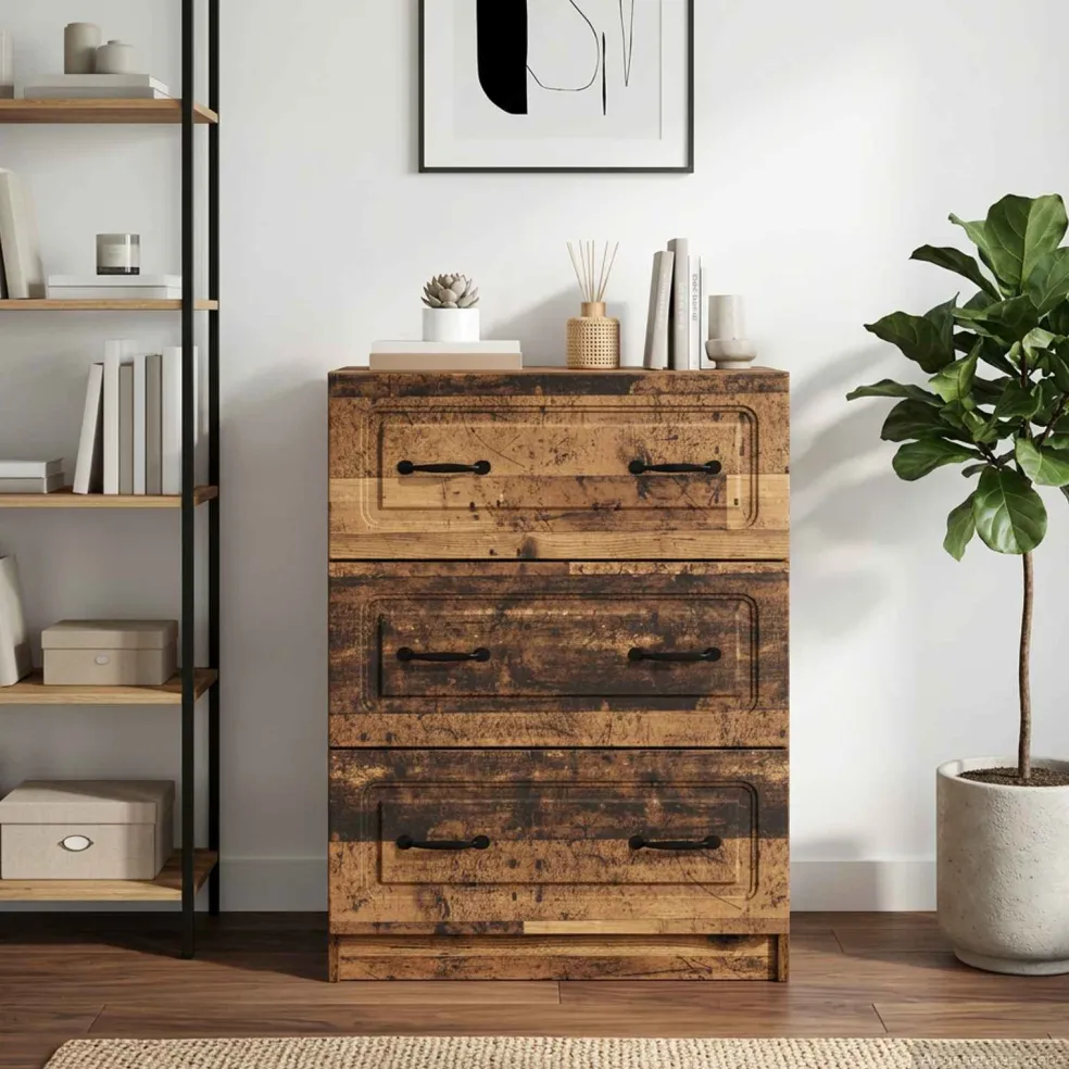 vidaXL Ladenkast 66 x 34,5 x 87 cm Bewerkt hout Oud hout