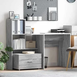 vidaXL Ladenkast 55 x 45 x 31 cm Grijs Sonoma