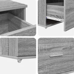 vidaXL Ladenkast 55 x 45 x 31 cm Grijs Sonoma