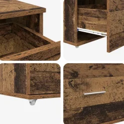 vidaXL Ladenkast 55 x 45 x 31 cm Oudhout