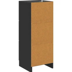 vidaXL Ladenkast Zwart 33 x 34,5 x 87 cm Bewerkt hout