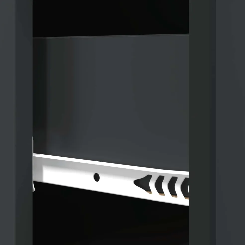 vidaXL Ladenkast Zwart 33 x 34,5 x 87 cm Bewerkt hout