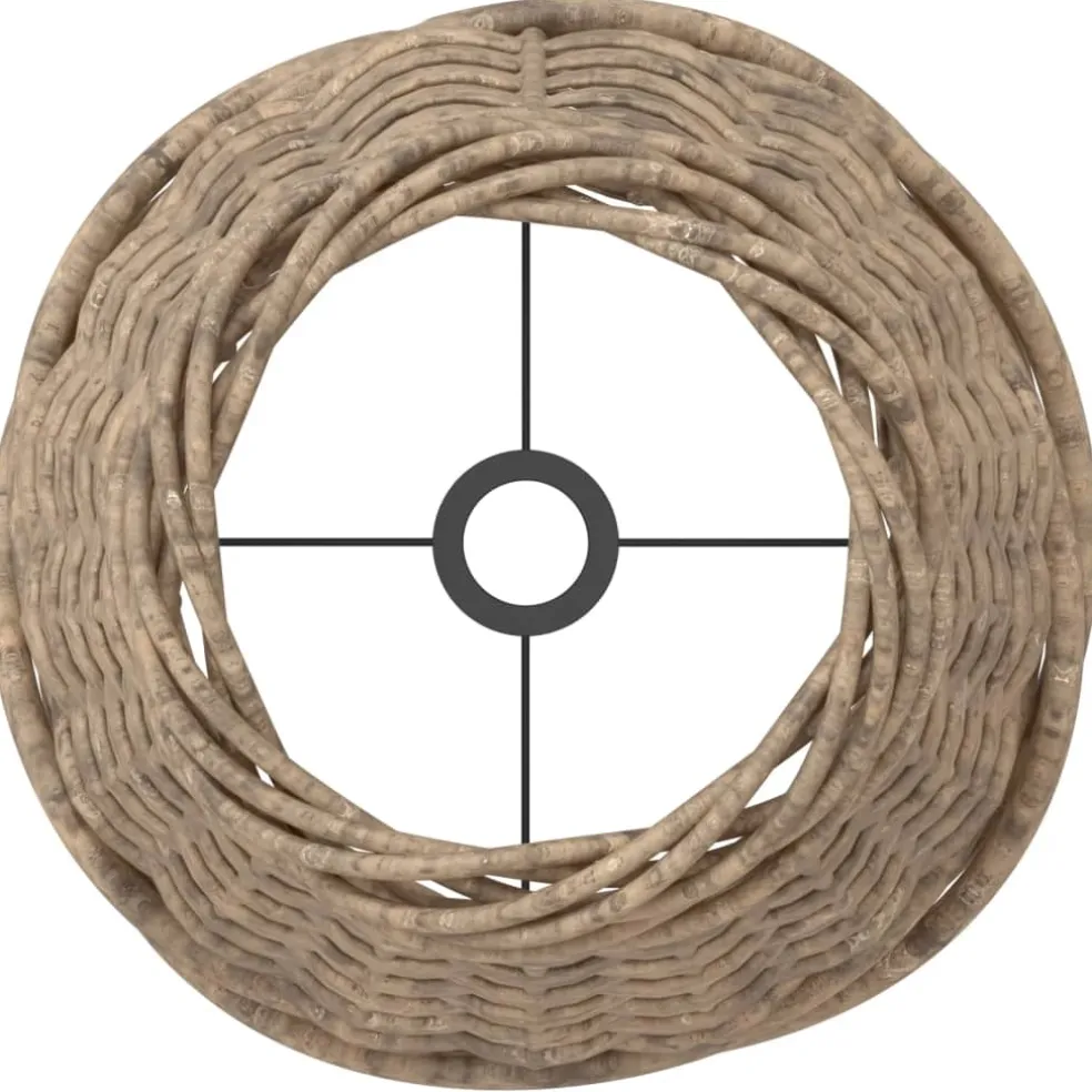 vidaXL Lampenkap Ø15x12 cm wicker bruin