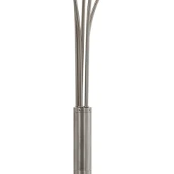 vidaXL Lamp staand 5xE14 200 cm zilverkleurig