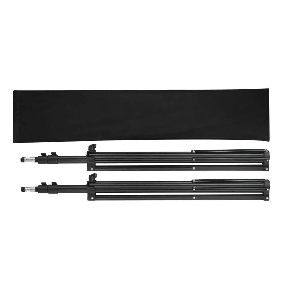 vidaXL Lampstatief 78-210 cm 2 st