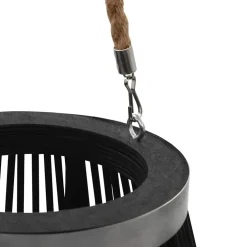 vidaXL Lantaarnhouder hangend 95 cm bamboe zwart