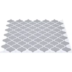 vidaXL Lanturn Tegel 10 st Grijs 27 x 27 cm Polyurethaan en PET