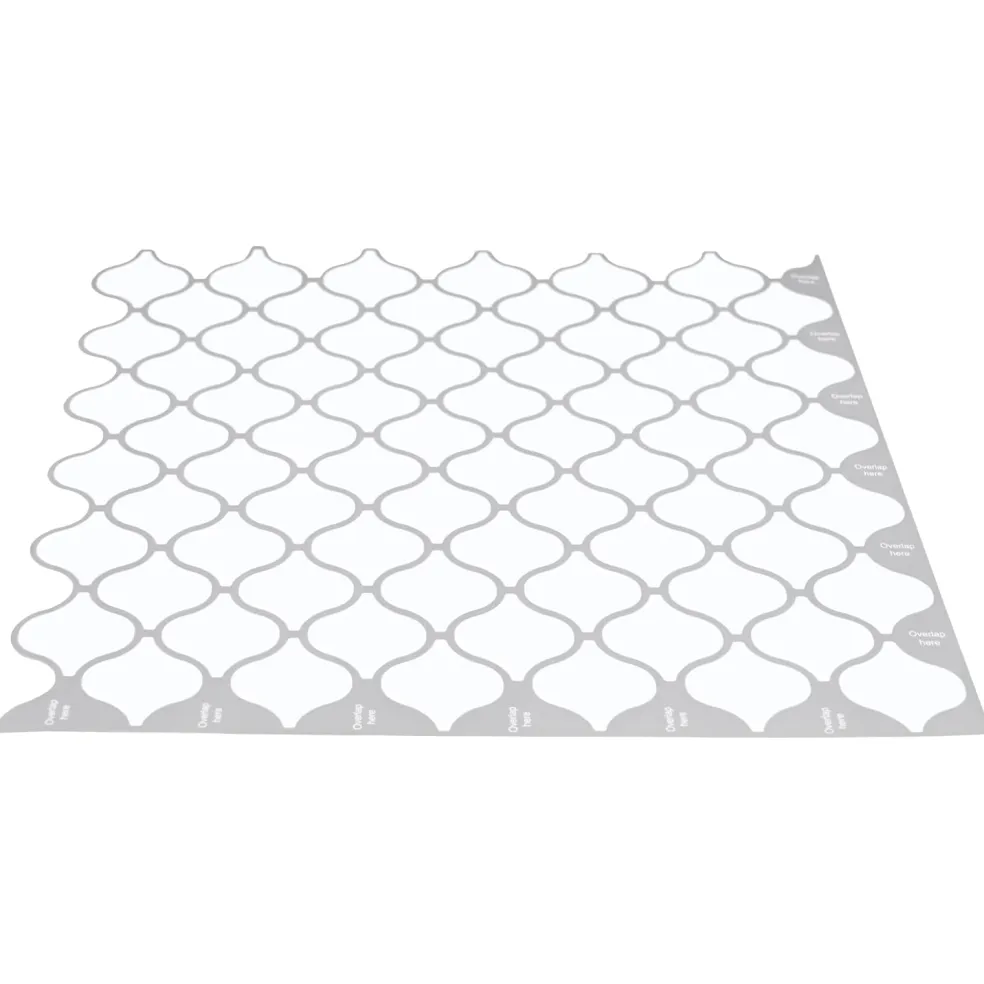 vidaXL Lanturn Tegel 10 st Wit 27 x 27 cm Polyurethaan en PET