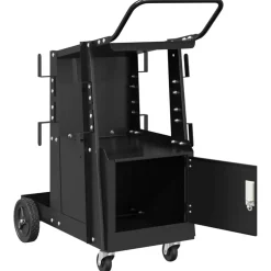 vidaXL Laswagen Zwart 91 x 47 x 96 cm Staal