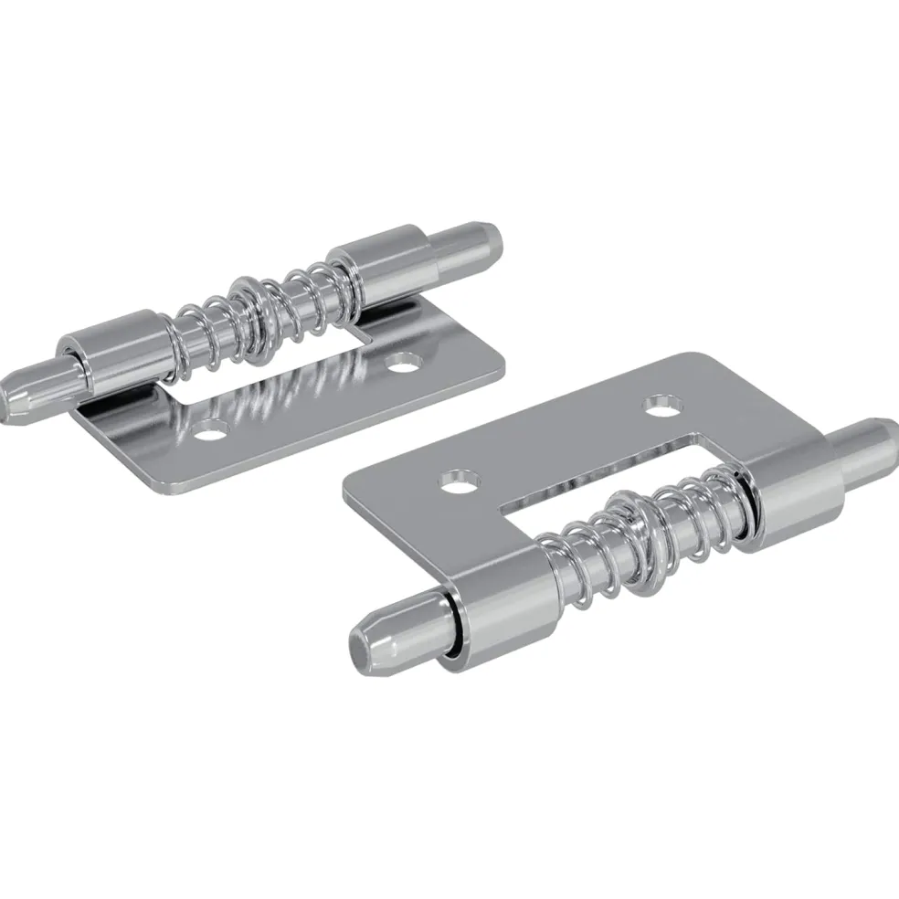 vidaXL Latch 2 st zilver 46 x 17 x 1,2 mm Staal