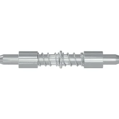 vidaXL Latch 2 st zilver 46 x 17 x 1,2 mm Staal