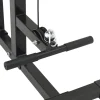 vidaXL Lat pulldown machine Zwart 110 x 70 x 187 cm Gepoedercoat staal