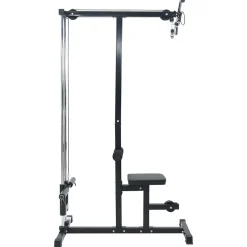vidaXL Lat pulldown machine Zwart 110 x 70 x 187 cm Gepoedercoat staal
