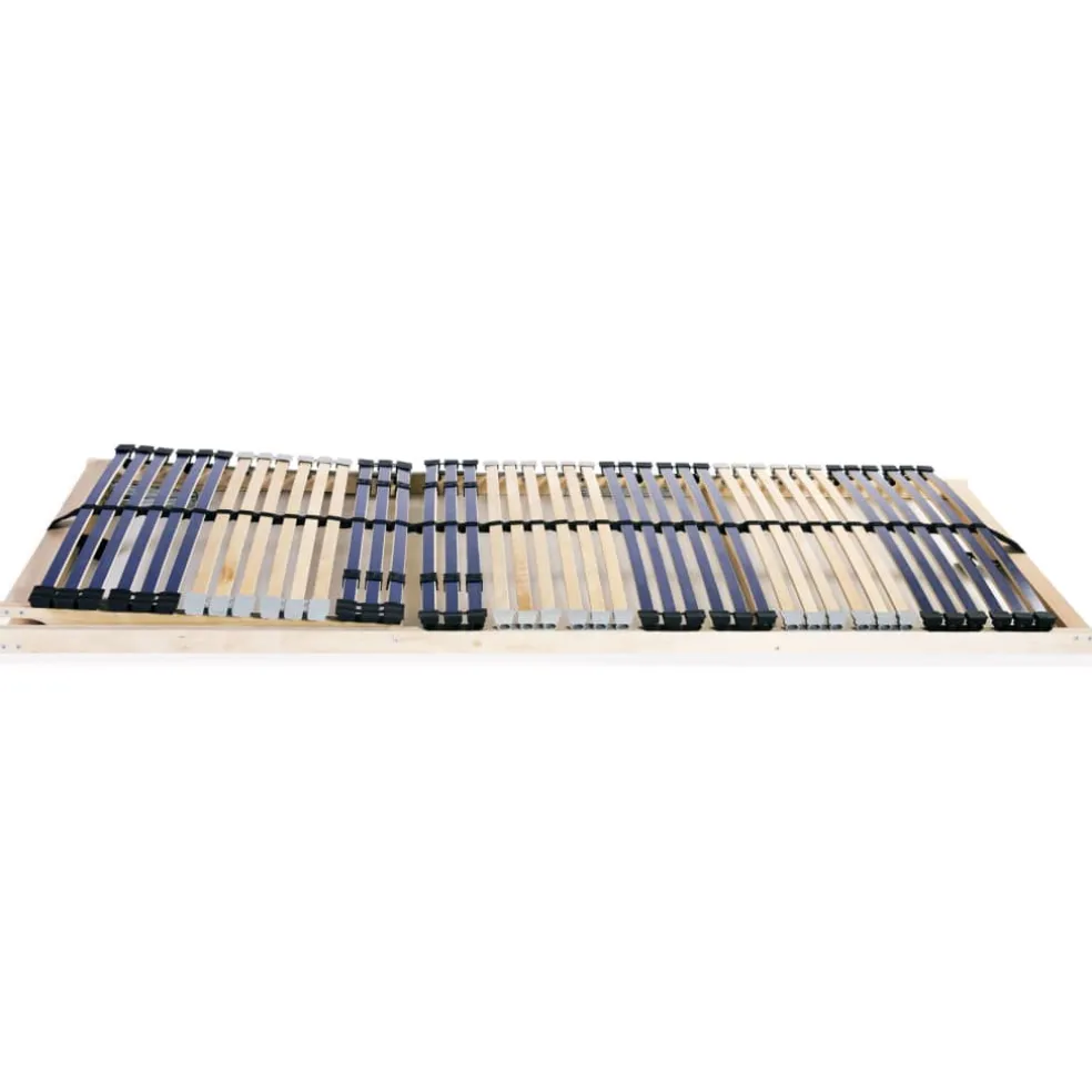 vidaXL Lattenbodems 2 st met 42 latten 7 zones 70x200 cm