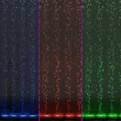 vidaXL LED-aquariumlamp met bubbels RGB 48 cm