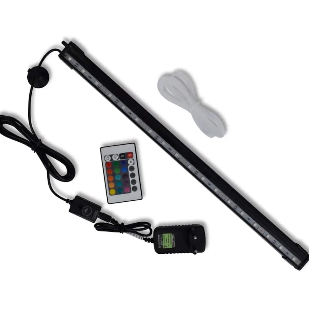 vidaXL LED-aquariumlamp met bubbels RGB 48 cm
