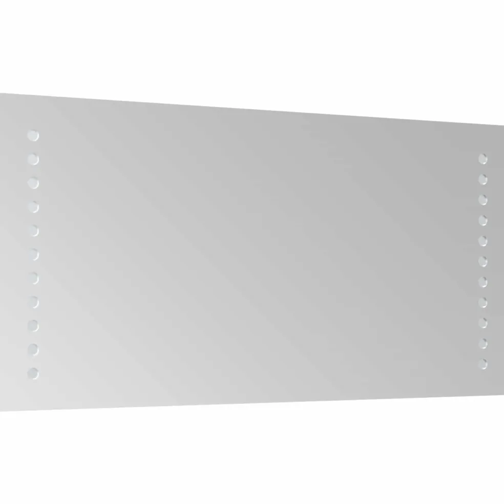 vidaXL LED Badkamer Spiegel Doorzichtig 40 x 20 cm gehard glas