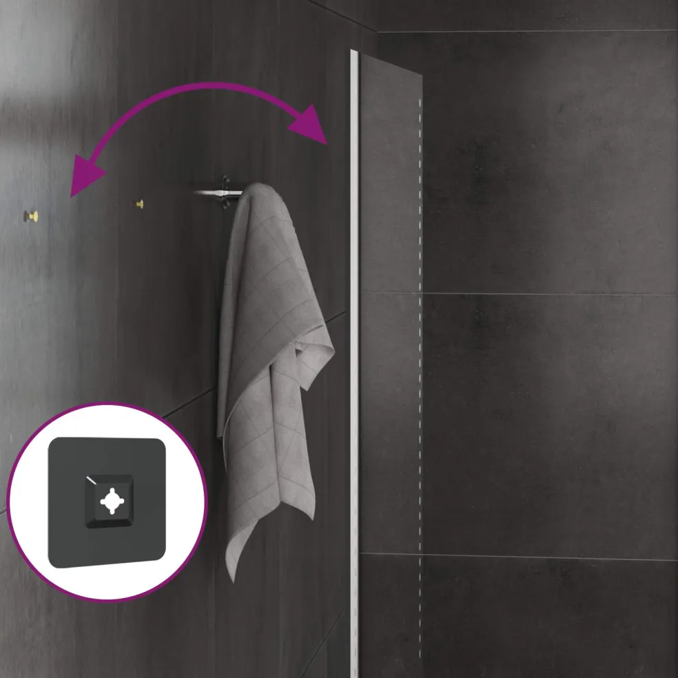 vidaXL LED Badkamer Spiegel Doorzichtig 40 x 20 cm gehard glas