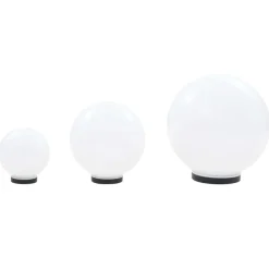 vidaXL LED-bollampen rond 20/30/40 cm PMMA 3 st