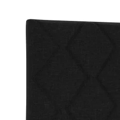 vidaXL LED Boxspring Bed met Matras Zwart 80 x 200 cm Stof