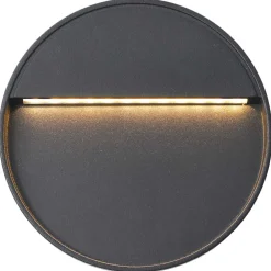 vidaXL LED-buitenwandlampen 2 st 3 W rond zwart