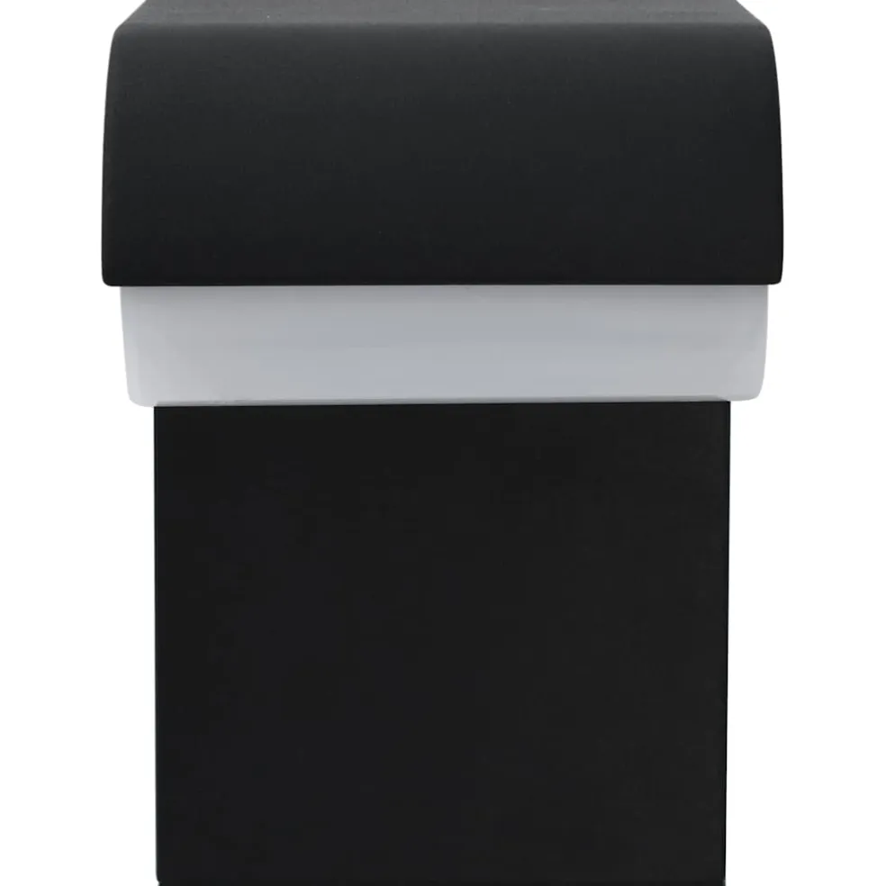 vidaXL LED-buitenwandlamp 9 W ovaal zwart