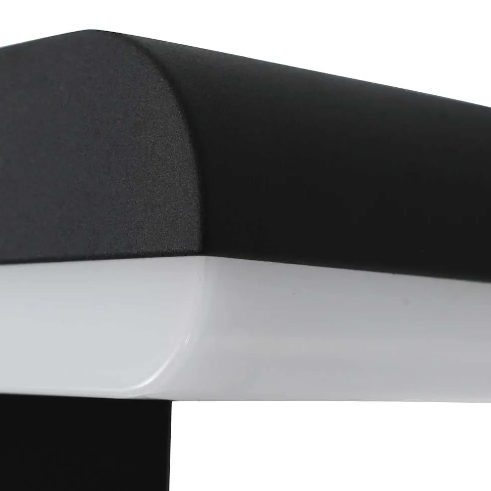 vidaXL LED-buitenwandlamp 9 W ovaal zwart