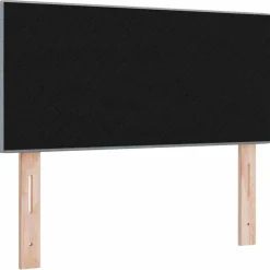 vidaXL LED Hoofdbord met LED-stripverlichting Lichtgrijs 80 cm Stof