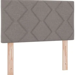 vidaXL LED Hoofdbord Taupe Stof