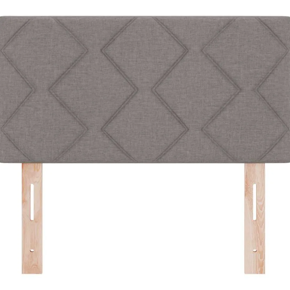 vidaXL LED Hoofdbord Taupe Stof
