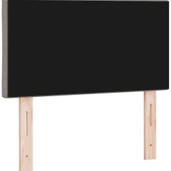 vidaXL LED Hoofdbord Taupe Stof