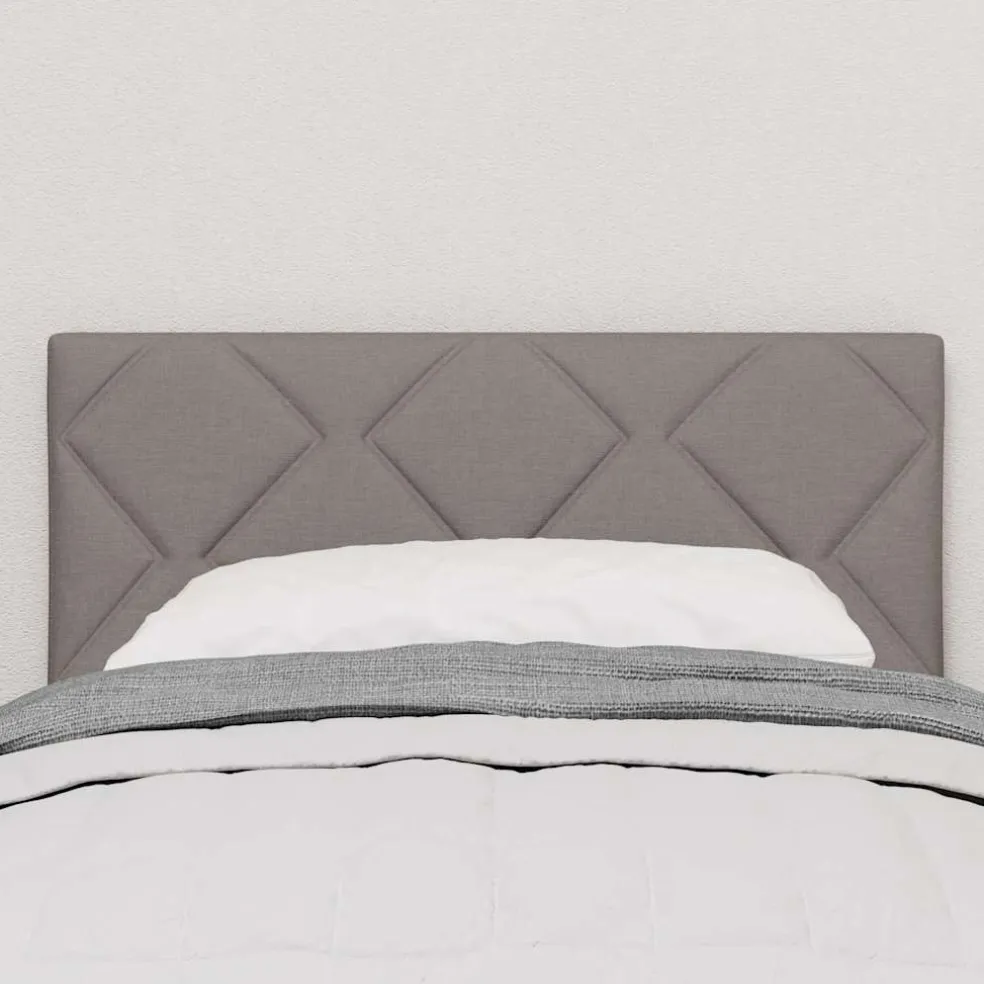 vidaXL LED Hoofdbord Taupe Stof