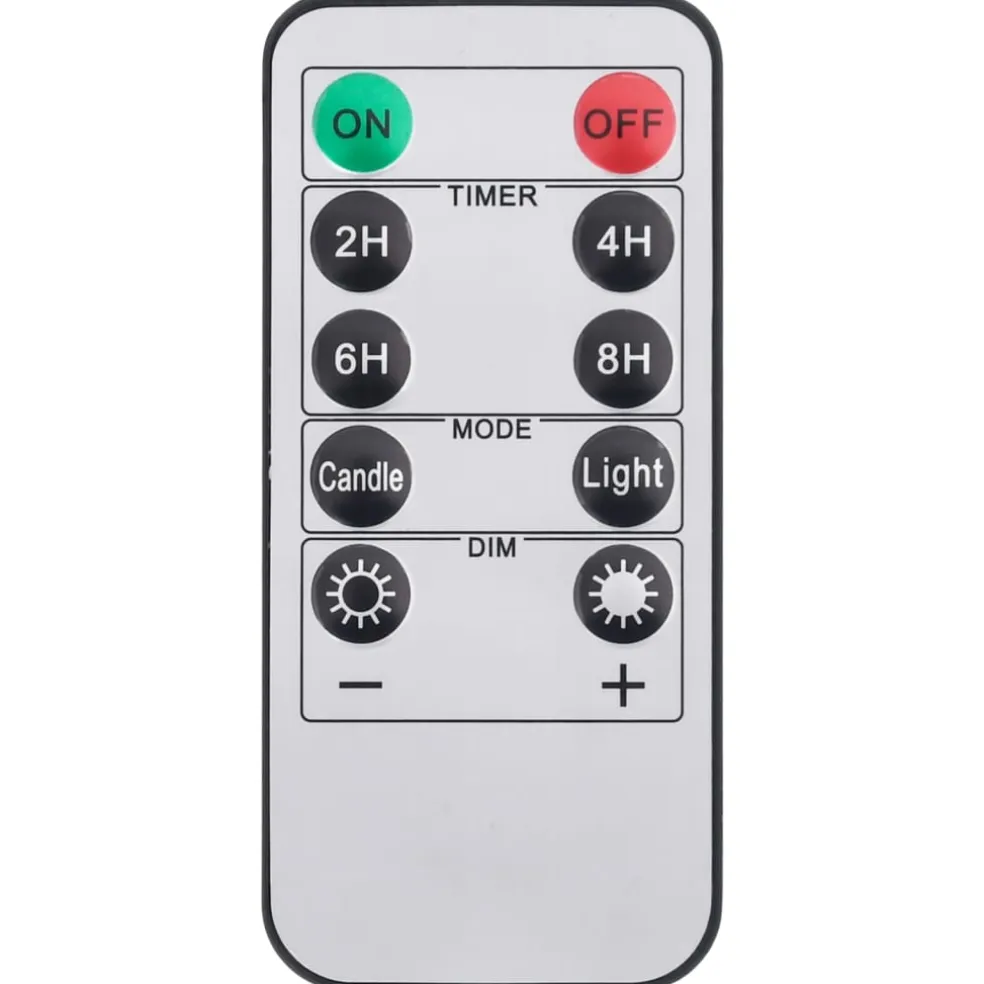 vidaXL LED-kaarsen vlamloos met afstandsbediening 24 st warmwit