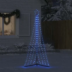 vidaXL LED-kerstboom 339 LEDs 187 cm blauw