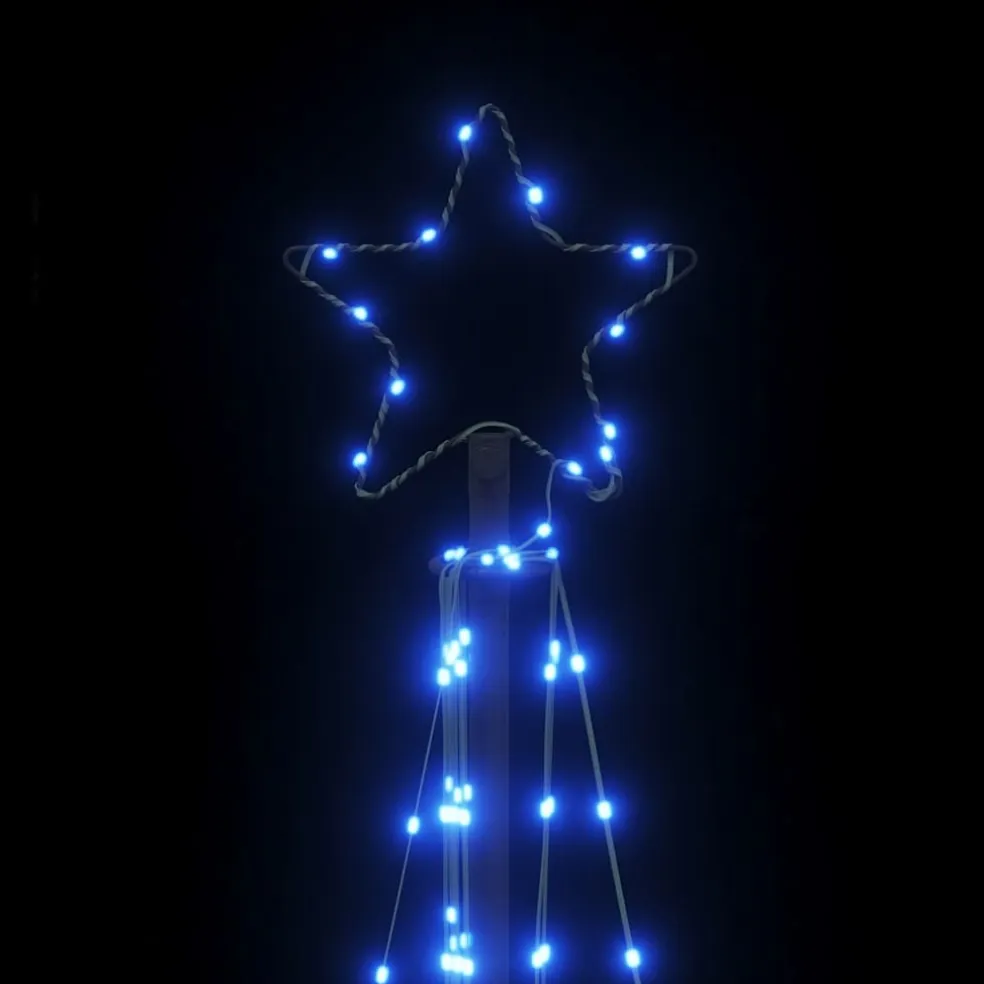 vidaXL LED-kerstboom 339 LEDs 187 cm blauw