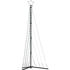 vidaXL LED-kerstboom 339 LEDs 187 cm blauw