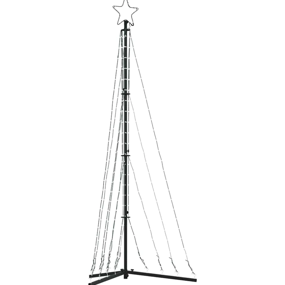 vidaXL LED-kerstboom 339 LEDs 187 cm blauw