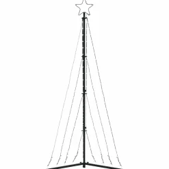 vidaXL LED-kerstboom 339 LEDs 187 cm blauw