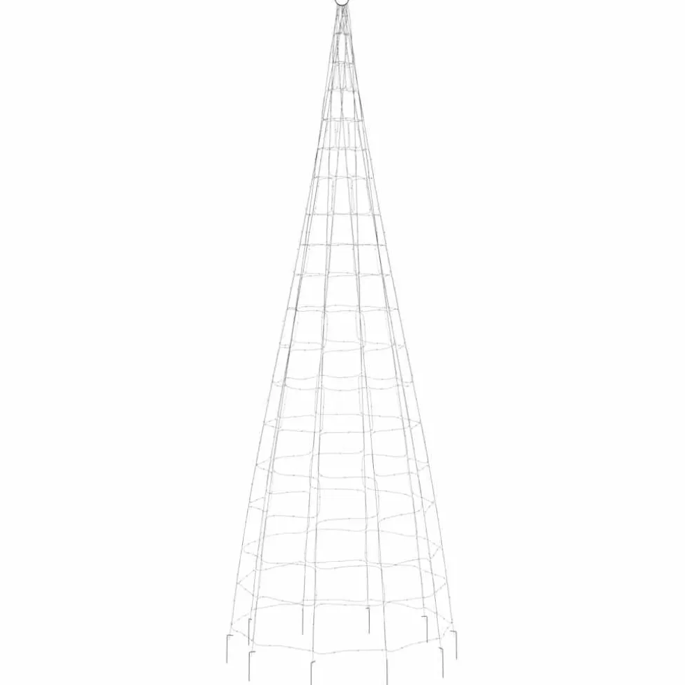 vidaXL LED-kerstboom 550 LEDs kleurrijk 300 cm