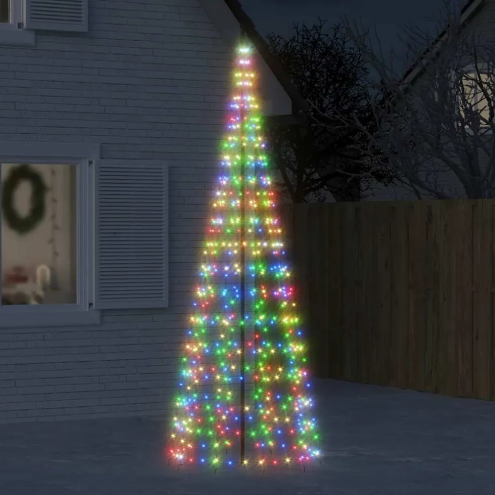 vidaXL LED-kerstboom 550 LEDs kleurrijk 300 cm